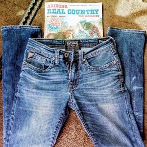 Salvage skinny jeans by buckle